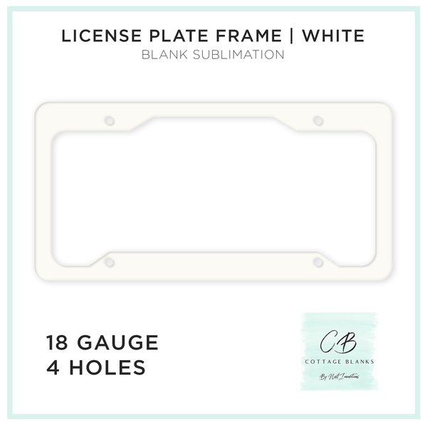 Next Innovations License Plate Frame  Sublimation Blank, 12PK 261418010